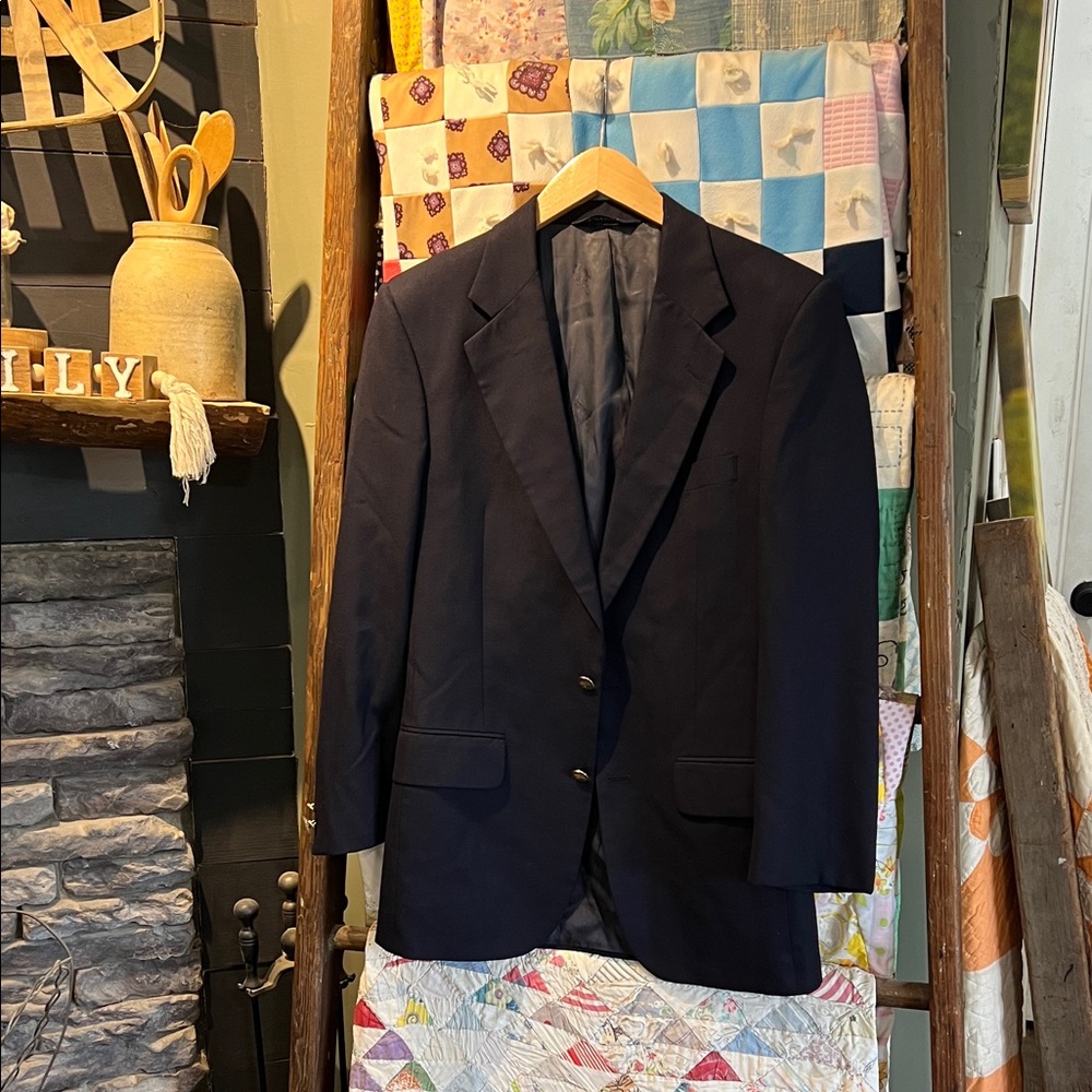 Burberrys Midnight Blue wool Sport Coat